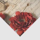  Perkament Liefdesbrief met Bloemen (10) Tissuepapier (Detail)
