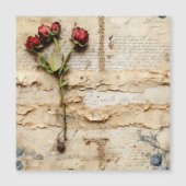 Perkament Liefdesbrief met Bloemen (2) (Voorkant)