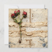 Perkament Liefdesbrief met Bloemen (2) (Voorkant)
