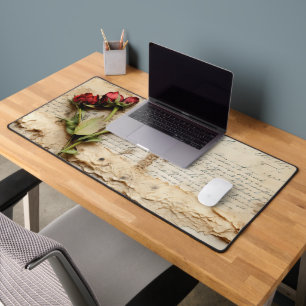  Perkament Liefdesbrief met Bloemen (2) Bureaumat