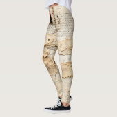  Perkament Liefdesbrief met Bloemen (2) Leggings (Links)