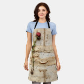  Perkament Liefdesbrief met Bloemen (2) Schort (Gedragen)