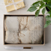 Perkament Liefdesbrief met Bloemen (2) Tissuepapier (Geschenk)
