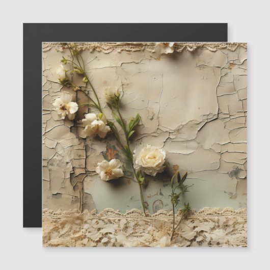  Perkament Liefdesbrief met Bloemen (3) (Voorkant / Achterkant)