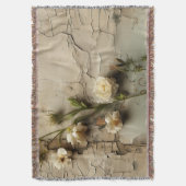  Perkament Liefdesbrief met Bloemen (3) Deken (Voorkant Verticaal)