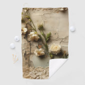 Perkament Liefdesbrief met Bloemen (3) Golfhanddoek (Insitu)