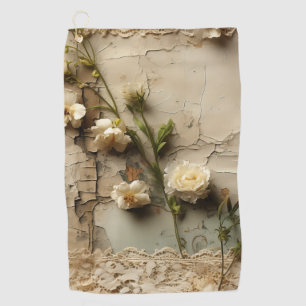  Perkament Liefdesbrief met Bloemen (3) Golfhanddoek