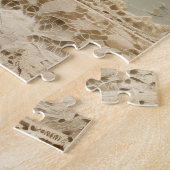 Perkament Liefdesbrief met Bloemen (3) Legpuzzel (Zijkant)