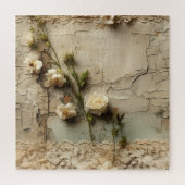  Perkament Liefdesbrief met Bloemen (3) Legpuzzel (Verticaal)