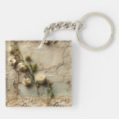 Perkament Liefdesbrief met Bloemen (3) Sleutelhanger (Achterkant)