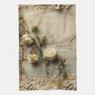  Perkament Liefdesbrief met Bloemen (3) Theedoek