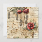  Perkament Liefdesbrief met Bloemen (4) (Voorkant)