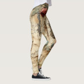  Perkament Liefdesbrief met Bloemen (4) Leggings (Rechts)