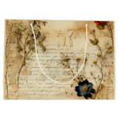  Perkament Liefdesbrief met Bloemen (5) Groot Cadeauzakje (Achterkant)