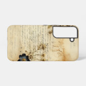  Perkament Liefdesbrief met Bloemen (5) Samsung Galaxy Hoesje (Achterkant horizontaal)