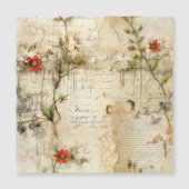  Perkament Liefdesbrief met Bloemen (6) (Voorkant)
