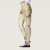  Perkament Liefdesbrief met Bloemen (6) Leggings (Links)