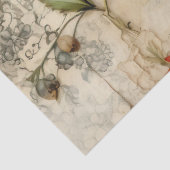  Perkament Liefdesbrief met Bloemen (6) Tissuepapier (Detail)