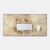 Perkament Liefdesbrief met Bloemen (7) Bureaumat (Keyboard & Muis)