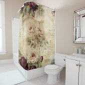  Perkament Liefdesbrief met Bloemen (7) Douchegordijn (In situ)