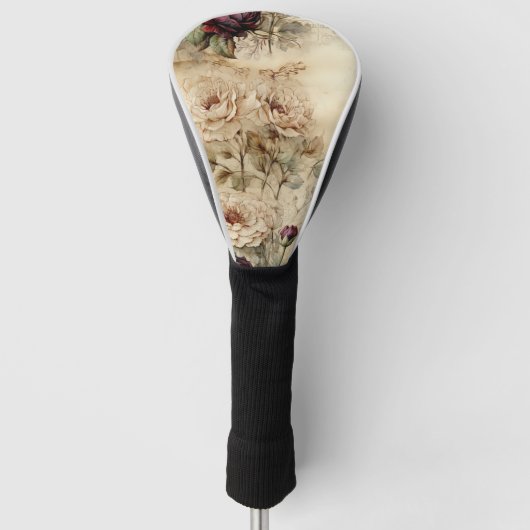  Perkament Liefdesbrief met Bloemen (7) Golfheadcover (Voorkant)
