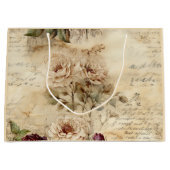 Perkament Liefdesbrief met Bloemen (7) Groot Cadeauzakje (Voorkant)