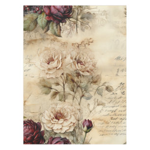  Perkament Liefdesbrief met Bloemen (7) Tafelkleed