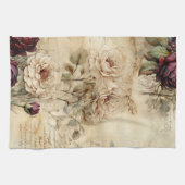  Perkament Liefdesbrief met Bloemen (7) Theedoek (Horizontaal)