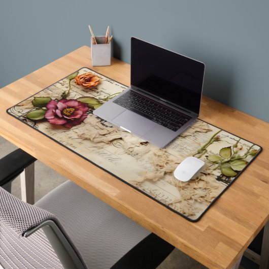 Perkament Liefdesbrief met Bloemen (8) Bureaumat (Kantoor 2)