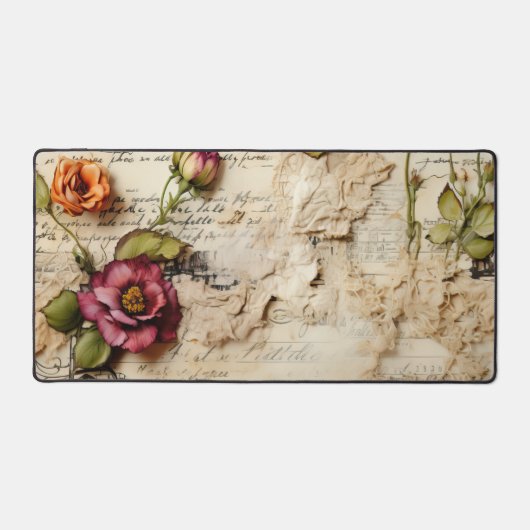  Perkament Liefdesbrief met Bloemen (8) Bureaumat (Voorkant)