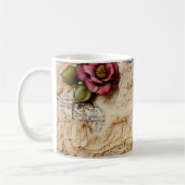  Perkament Liefdesbrief met Bloemen (8) Koffiemok (Links)