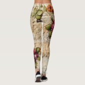  Perkament Liefdesbrief met Bloemen (8) Leggings (Achterkant)