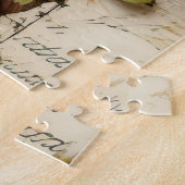  Perkament Liefdesbrief met Bloemen (8) Legpuzzel (Zijkant)