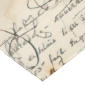  Perkament Liefdesbrief met Bloemen (8) Tafelkleed (Gekanteld)