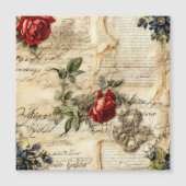  Perkament Liefdesbrief met Bloemen (9) (Voorkant)