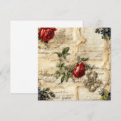  Perkament Liefdesbrief met Bloemen (9) (Voorkant / Achterkant)