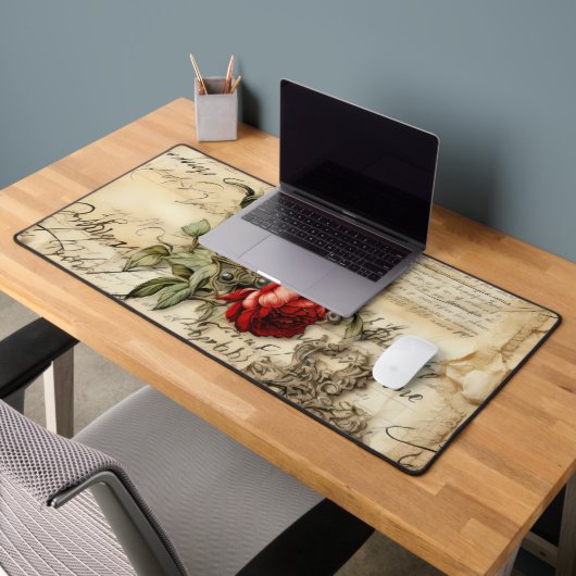  Perkament Liefdesbrief met Bloemen (9) Bureaumat (Kantoor 2)