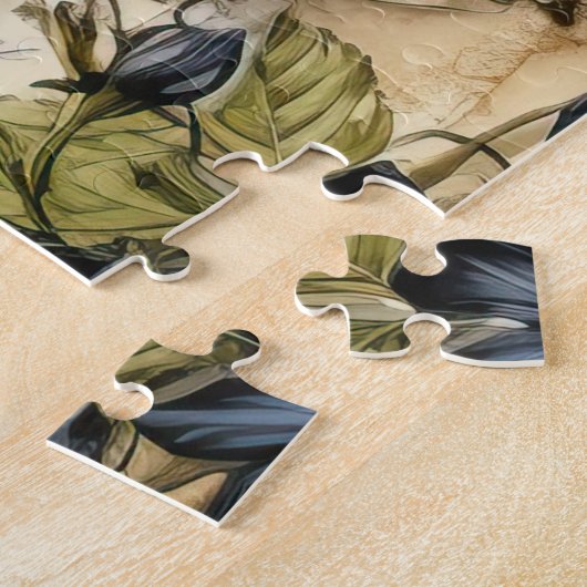  Perkament Liefdesbrief met Bloemen (9) Legpuzzel (Zijkant)