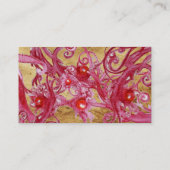 PERKAMENT MET RODE BESSEN VISITEKAARTJE (Achterkant)