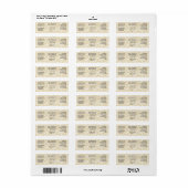 Perkament papier stijl fles druppelaar fles etiket (Full Sheet)
