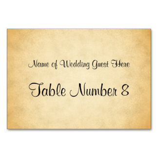 Perkament Patroon Ontwerp Wedding Place Cards Kaart