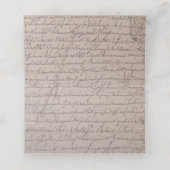  perkament | Roze plaatskaart Plaatskaartje (Binnenkant ongevouwen)