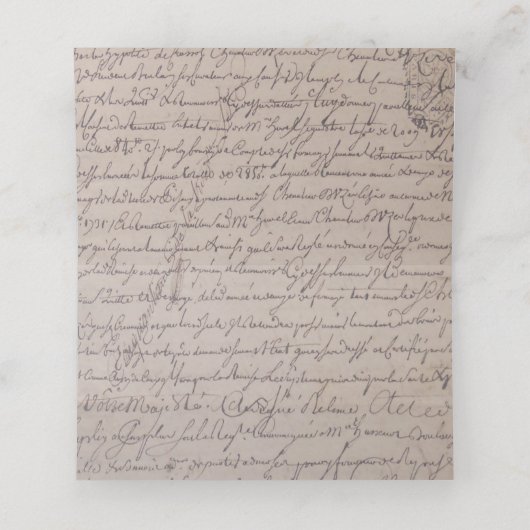  perkament | Roze plaatskaart Plaatskaartje (Binnenkant ongevouwen)