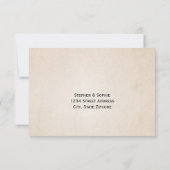  perkament RSVP Respons Wedding Kaart (Achterkant)