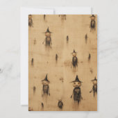  perkament volwassen gotische Halloween Party Kaart (Achterkant)