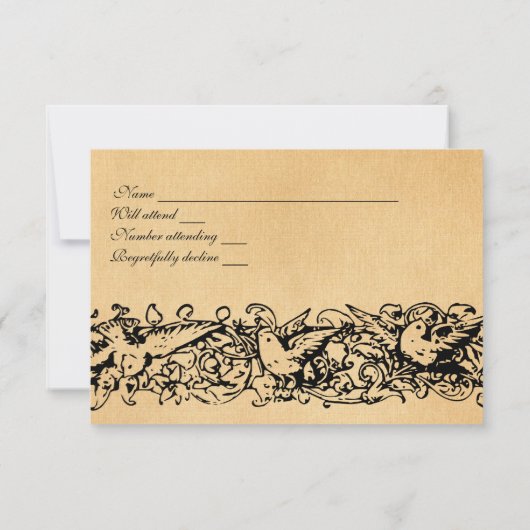 perkamentafscheiding RSVP met enveloppen (Achterkant)