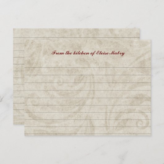  perkamentenkaarten briefkaart (Voorkant / Achterkant)