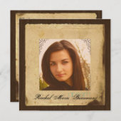  perkamentfotopapier Afstuderen Kaart (Voorkant / Achterkant)