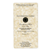Perkamentpapier stijl zeep verpakking label w Logo (Voorkant)