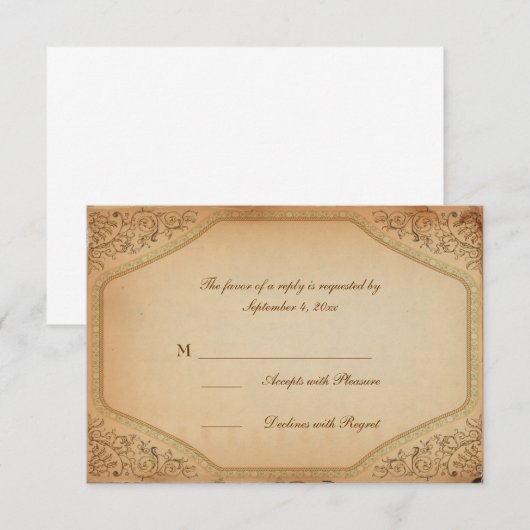  perkamentrol RSVP (Voorkant / Achterkant)